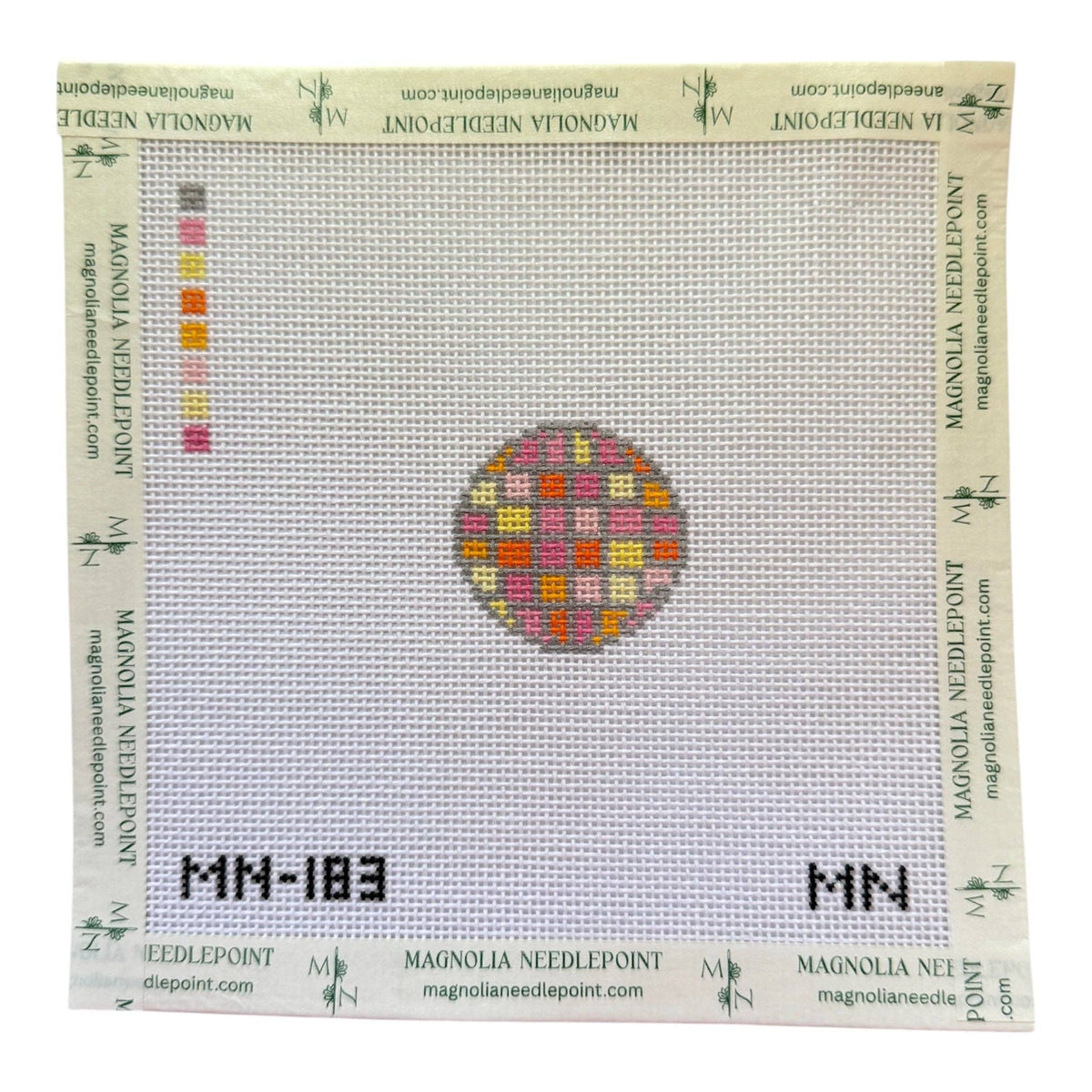 Pink Disco Ball Mini Needlepoint