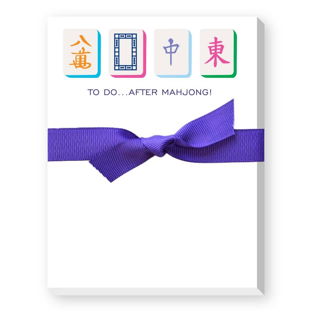 To Do After Mahjong Mini Notepad