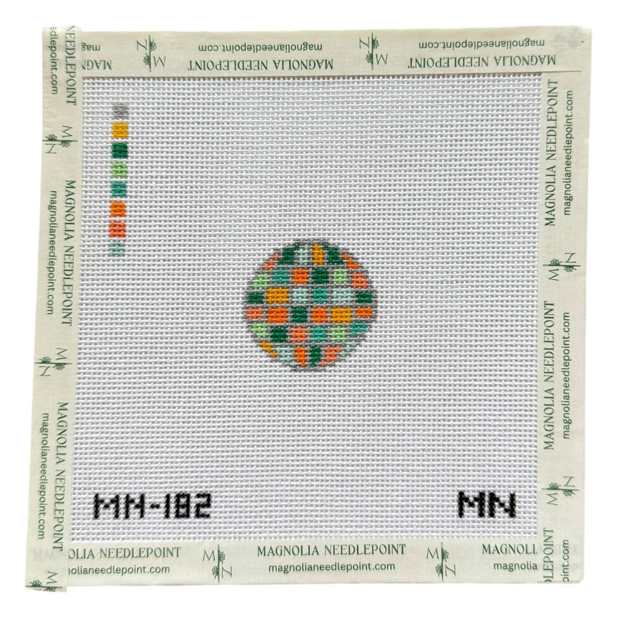 Showgirl Teal Disco Ball Mini Needlepoint