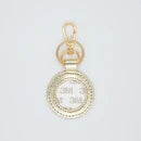 Round Leather Gold Metalic FOB