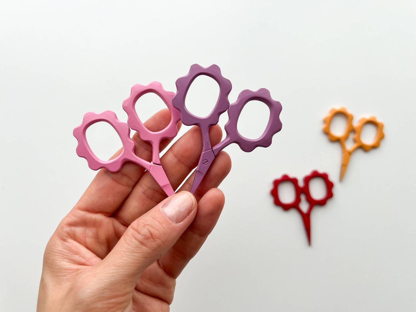 Small Flower scissors, tiny embroidery scissors: Ocean