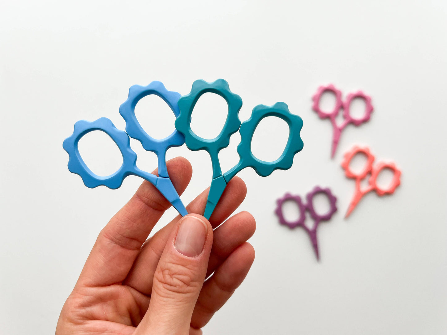 Small Flower scissors, tiny embroidery scissors: Ocean