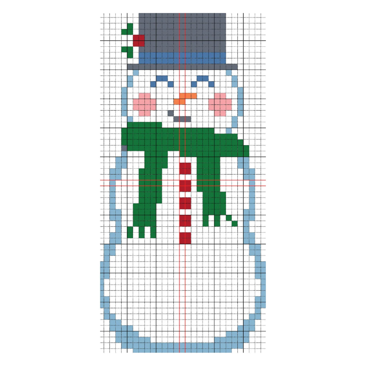 Happy Snowman Needlepoint
