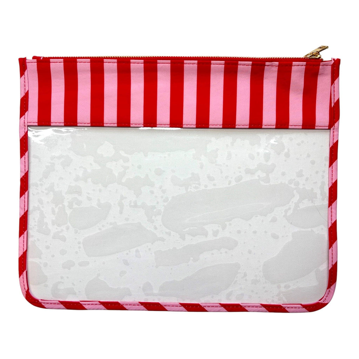 Stitches Red & Pink Stripe Project Bag