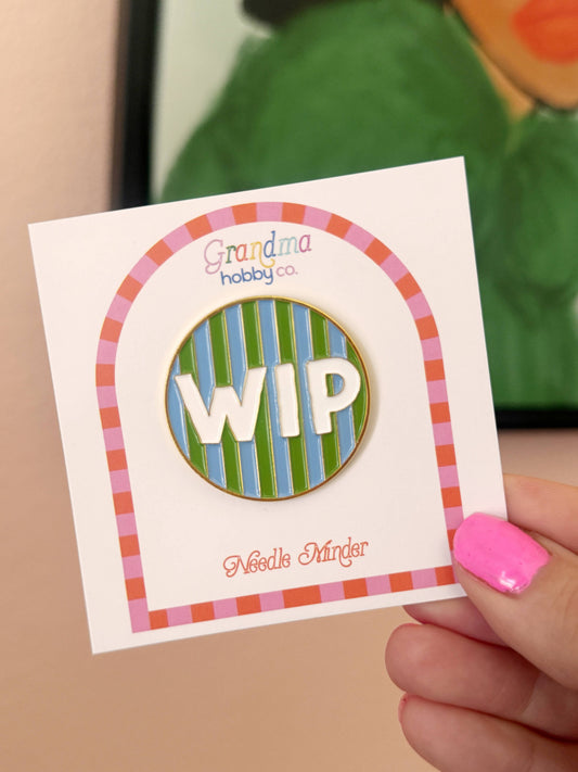 WIP Green Stripe Needle Minder