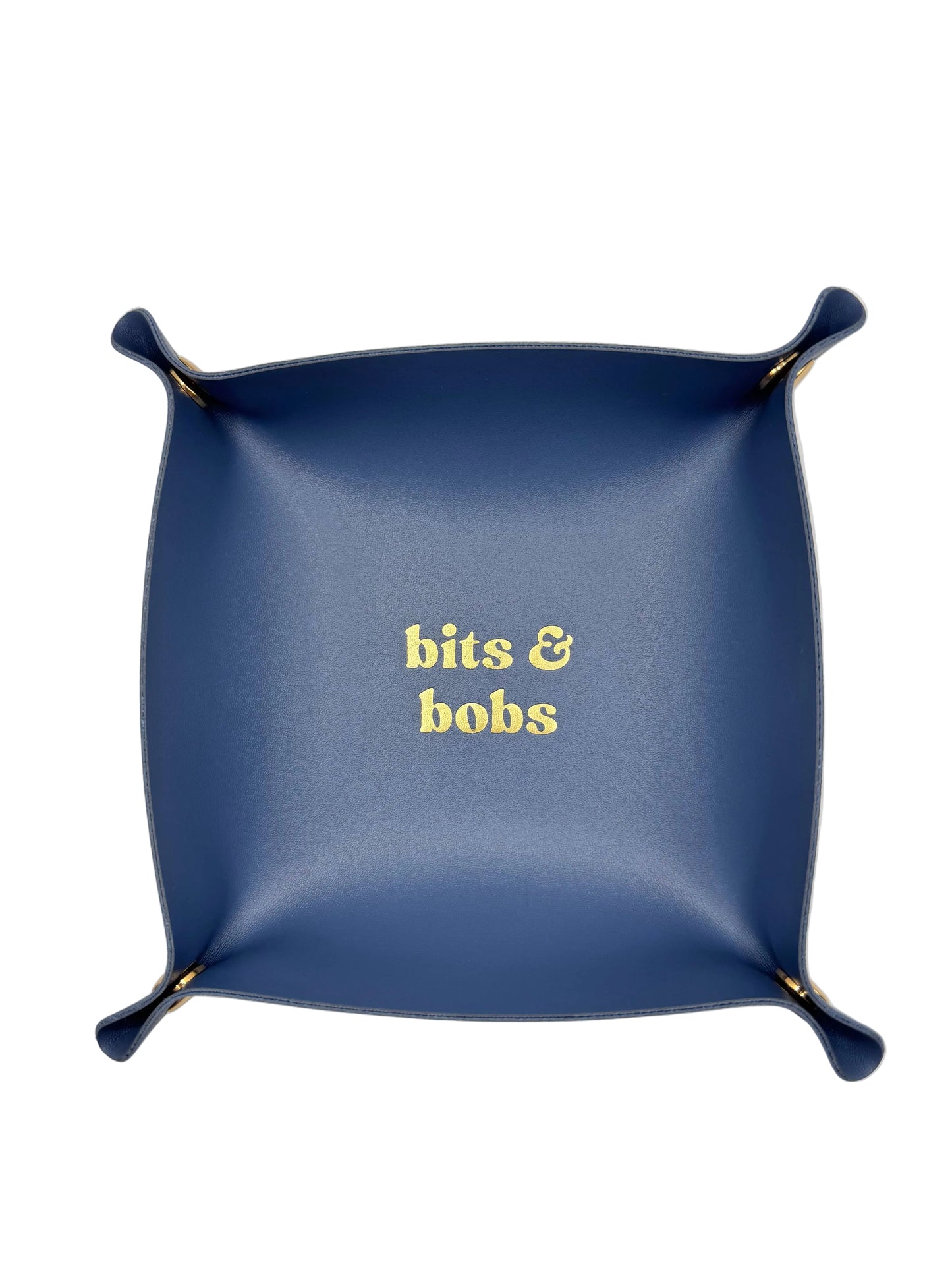 Blue Bits & Bobs Needlepoint Valet Tray