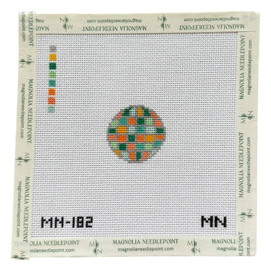 Showgirl Teal Disco Ball Mini Needlepoint