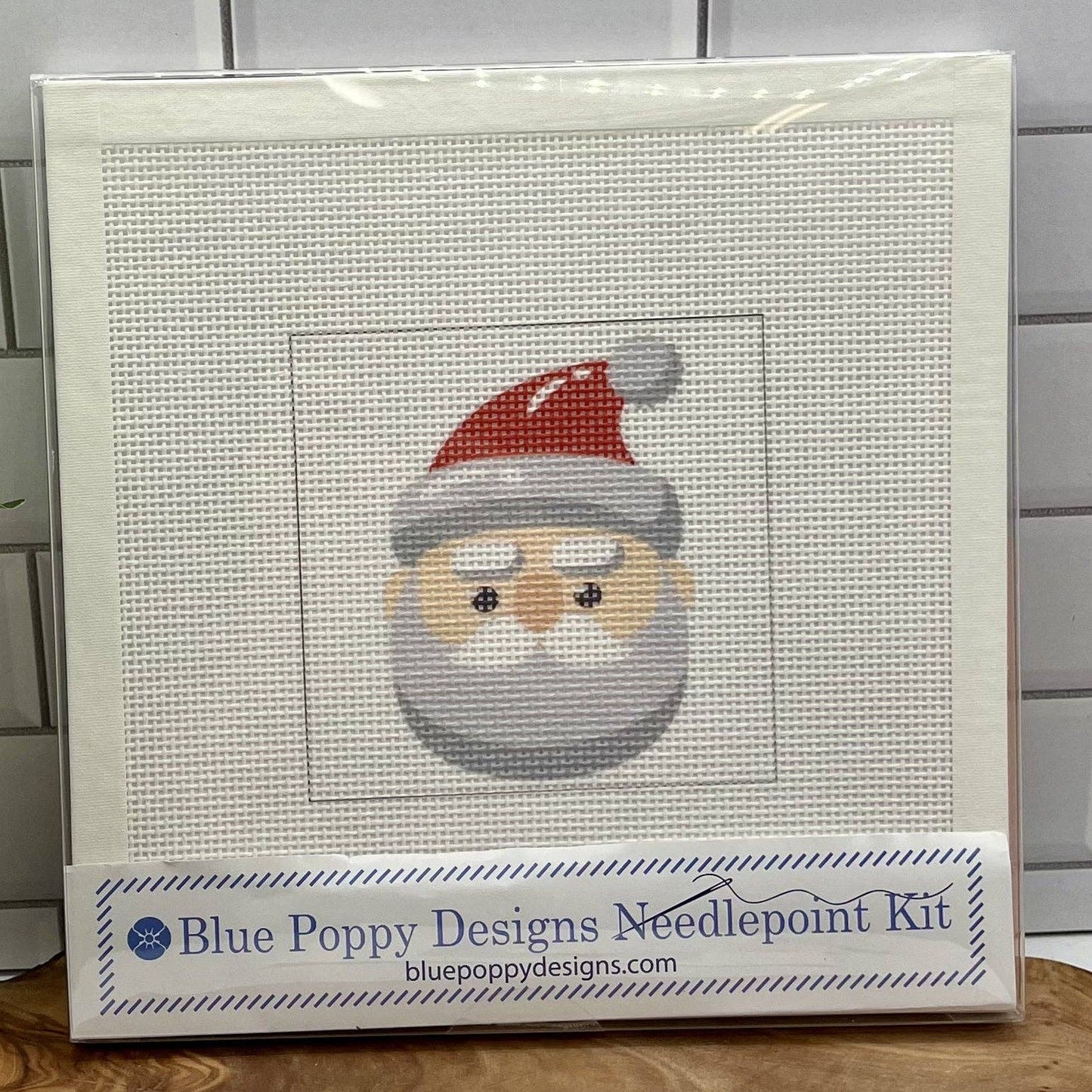 Santa Head Needlepoint Kit
