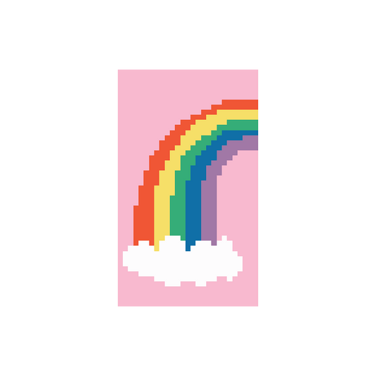 Rainbow Mini Needlepoint Canvas