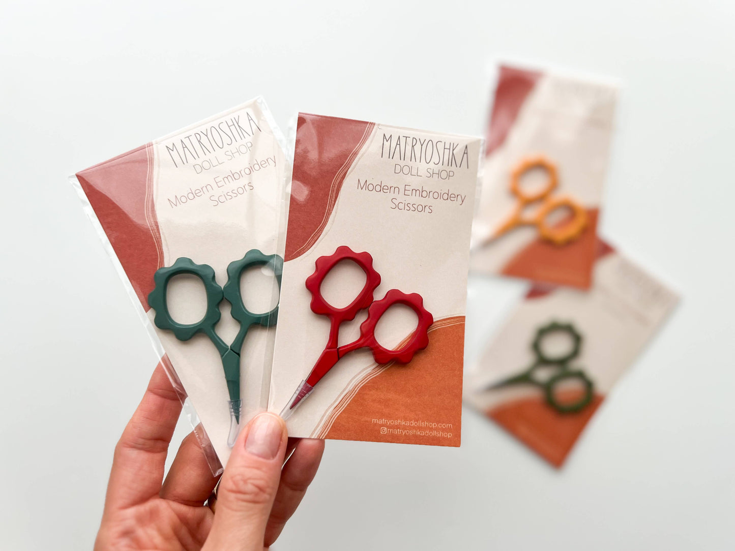 Small Flower scissors, tiny embroidery scissors: Ocean
