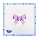 Beginner Purple Bow Needlepoint