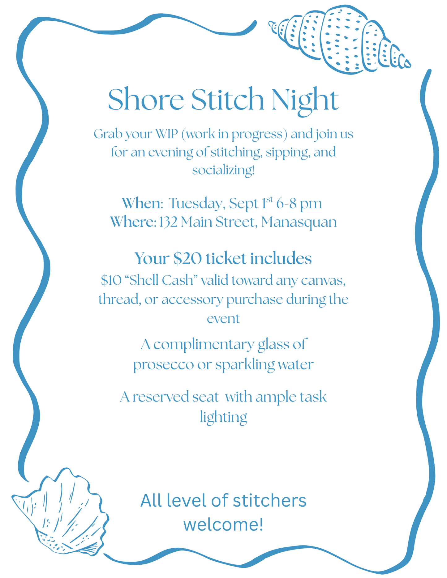 Shore Stitch Night