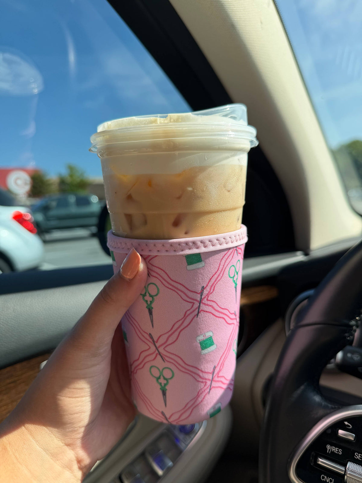 Notion Pattern Cup Sleeve Koozie