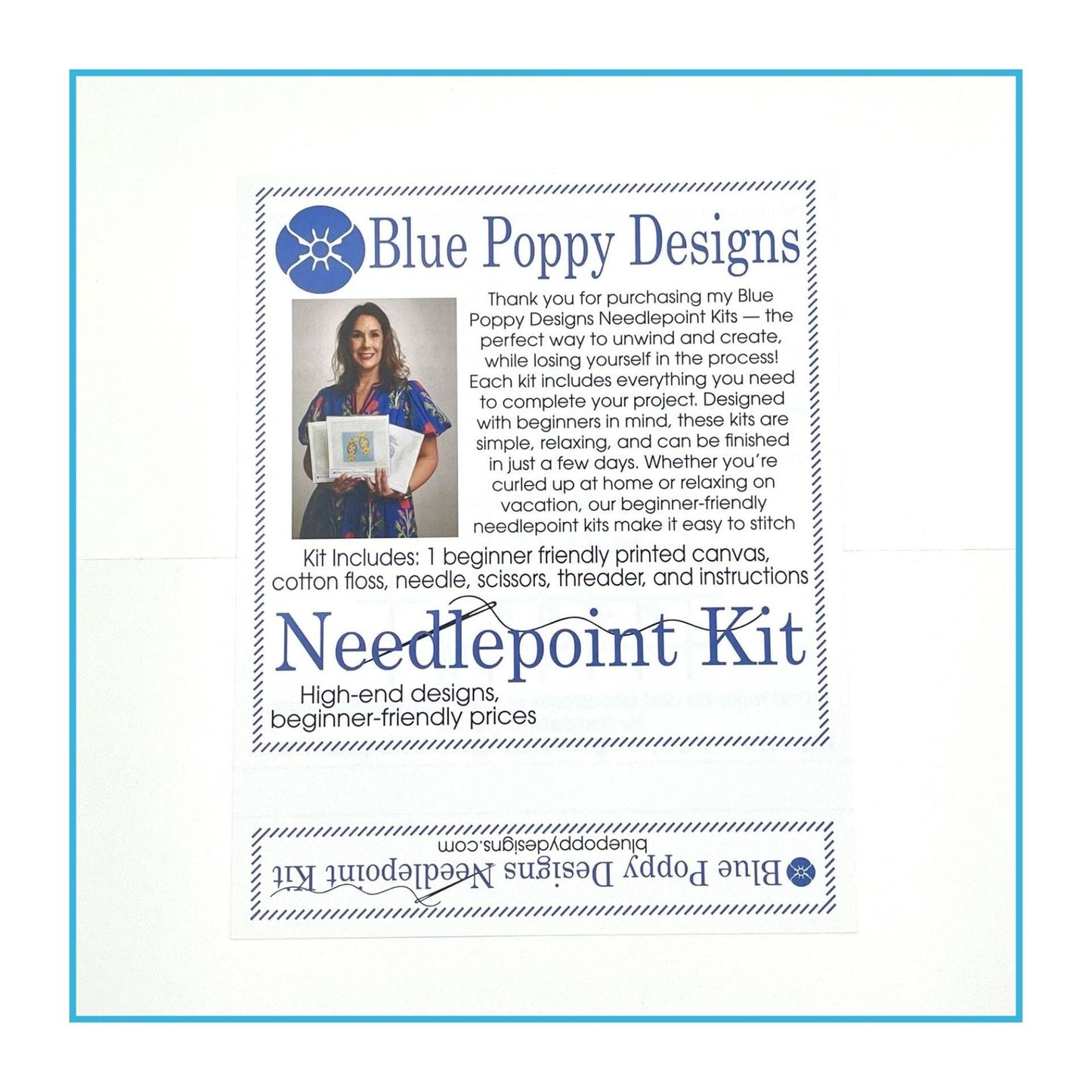 Santa Head Needlepoint Kit