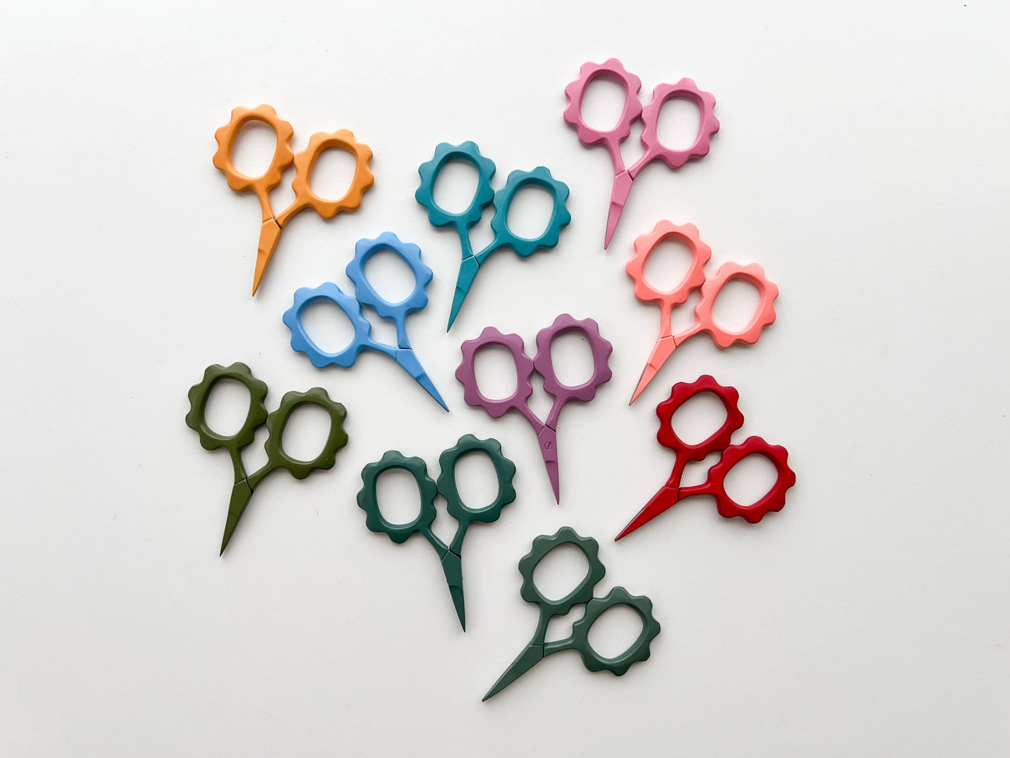 Small Flower scissors, tiny embroidery scissors: Ocean