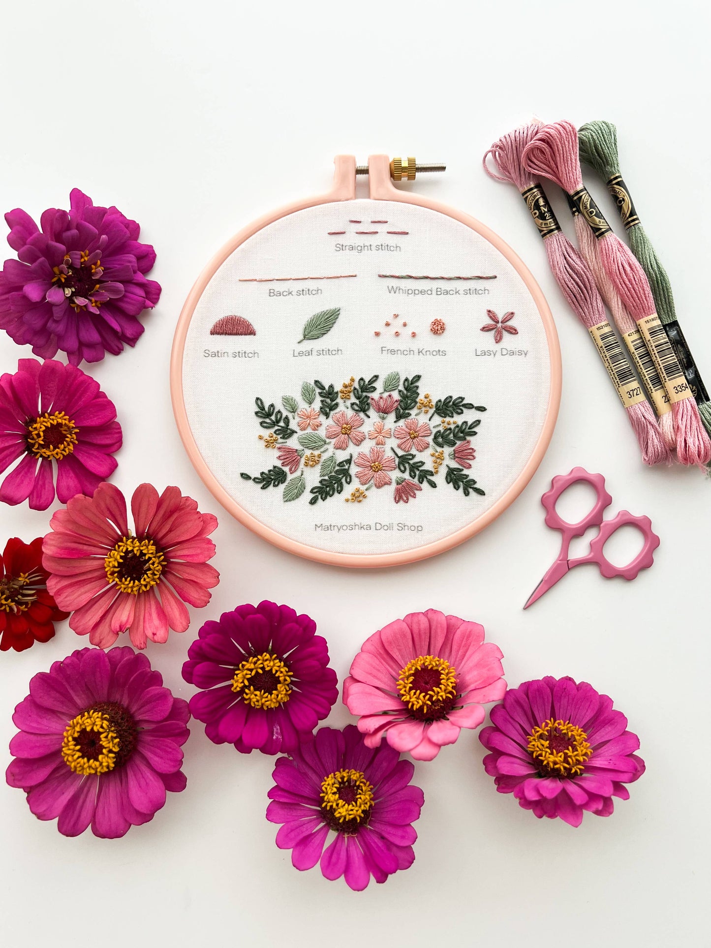 Small Flower scissors, tiny embroidery scissors: Lake