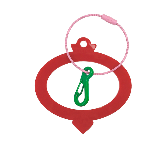 Bag Tag: Ornament: Red