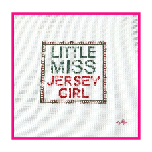 Little Miss Jersey Girl Needlepoint