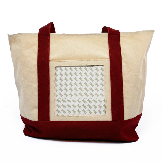 Canvas Tote with Needlepoint Insert