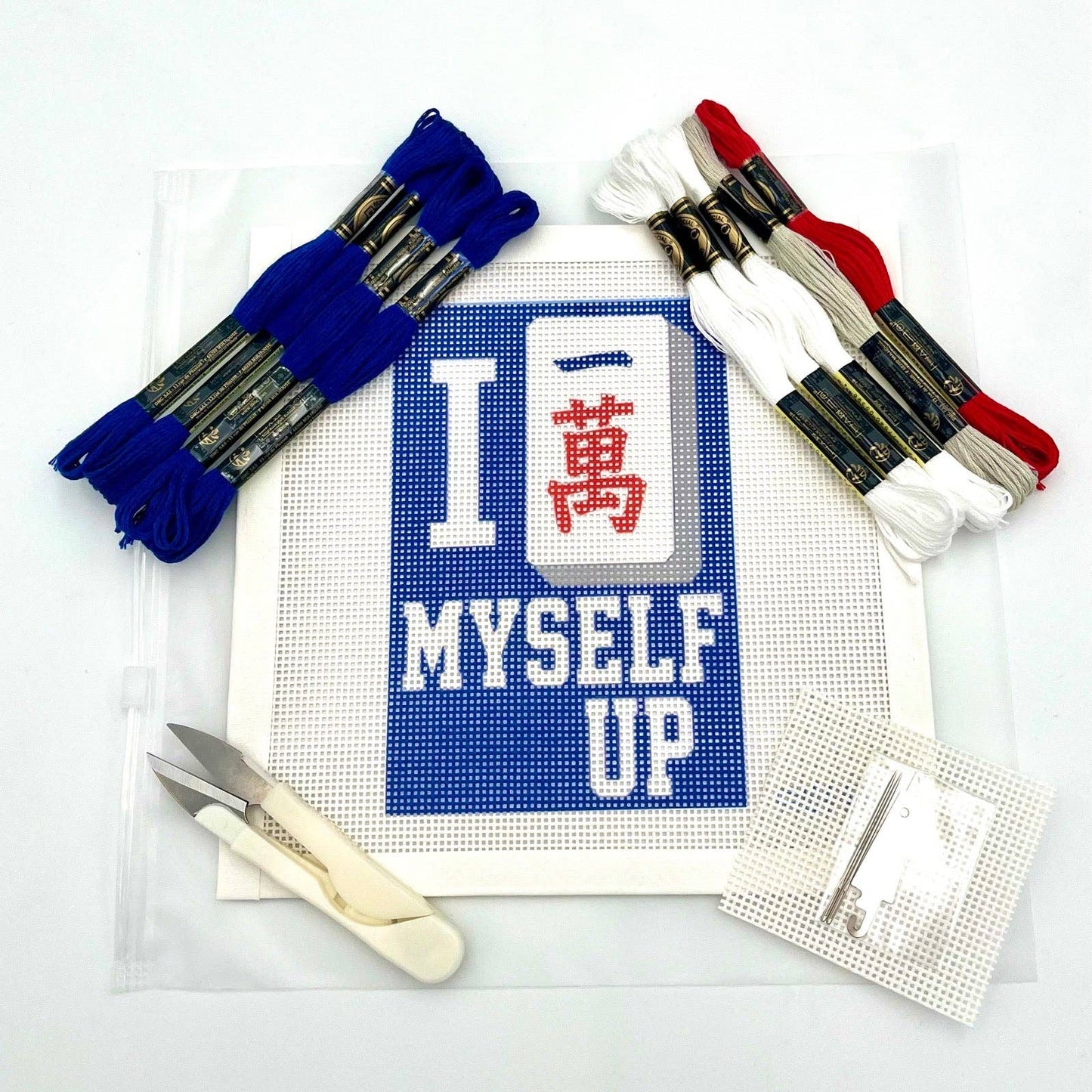 Mahjong I Crak Myself Up Needlepoint