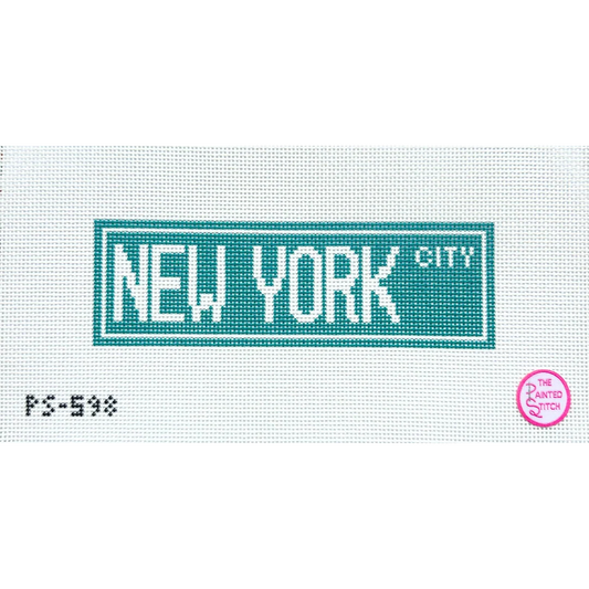 NYC Street Sign Needlepoint