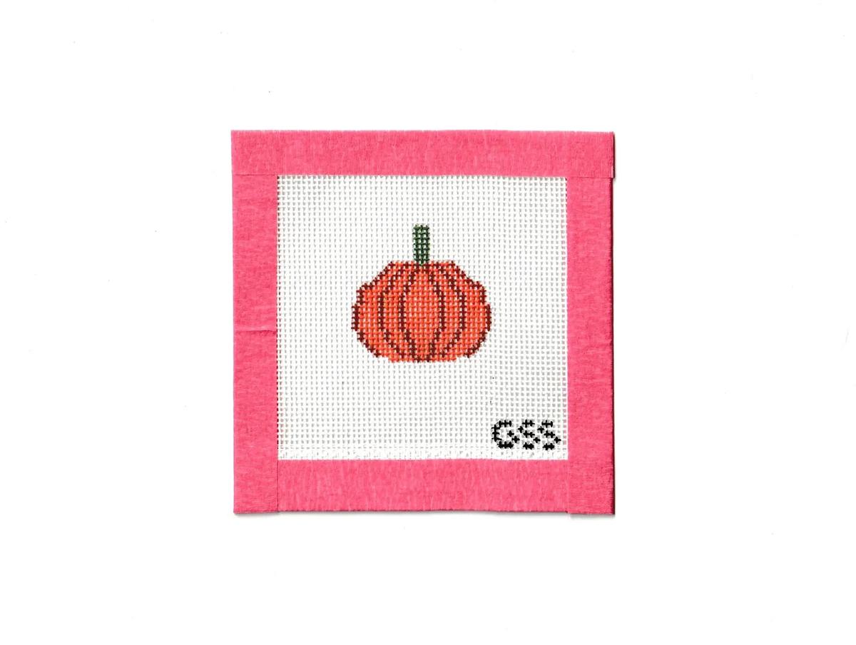 Mini Pumpkin Needlepoint